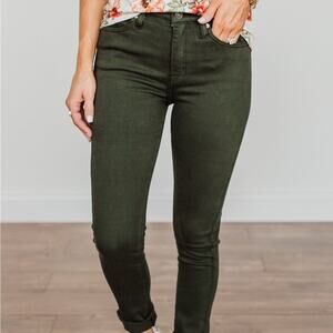 KanCan High Rise Skinny Jeans in Olive